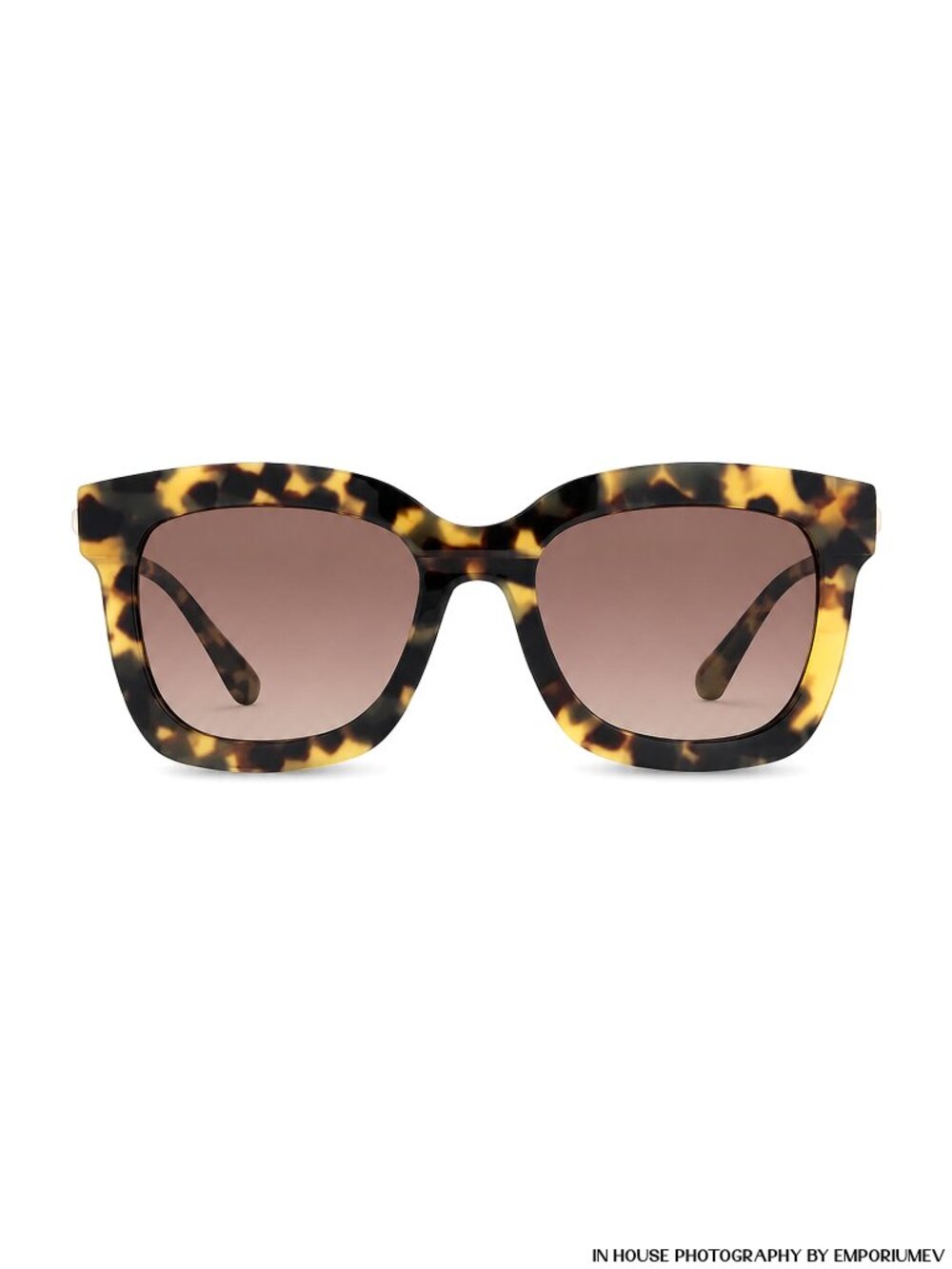 Diff Carson II Women Havana Brown Gold Frame Full Rim Sunglasses